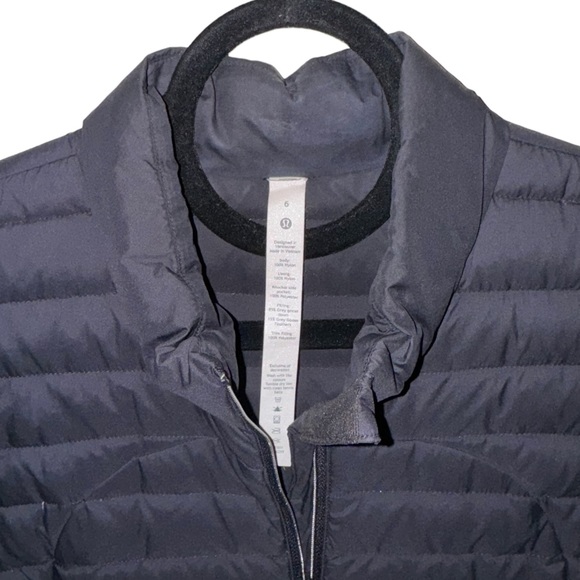 NWOT LULULEMON Pack It Down Black Goose Down Pufffer Vest Jacket Size 6 - Picture 7 of 15